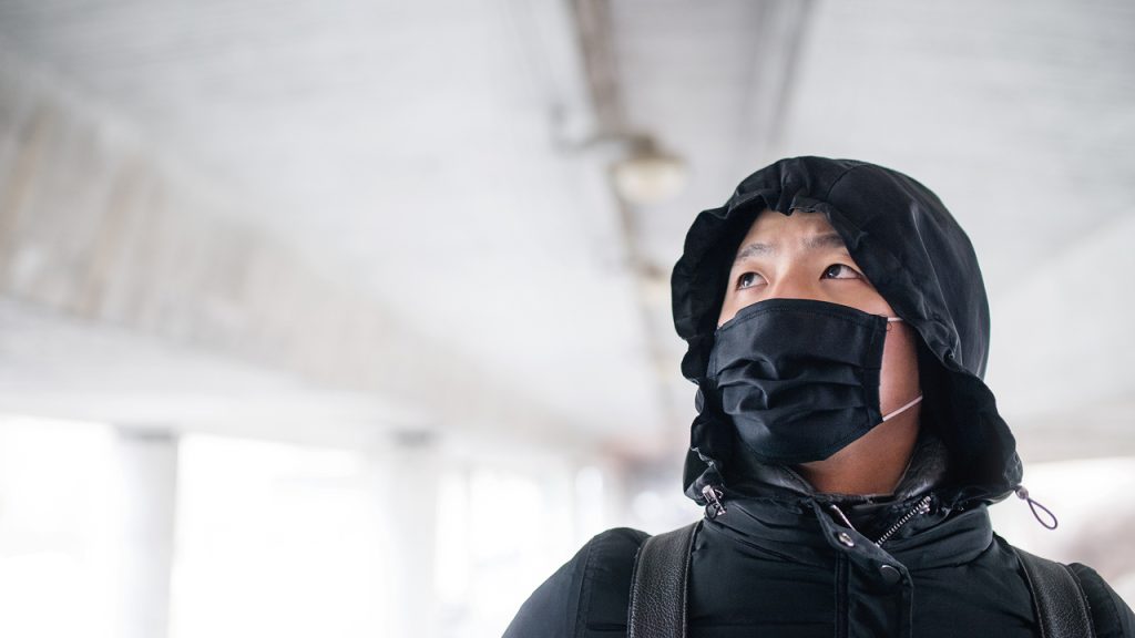 mencegah ispa dengan memakai masker